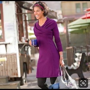 Athleta sochi sweater dress size XL grey